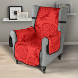 strawberry pattern red background Chair Cover Protector