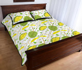 Durian pattern background Quilt Bed Set