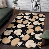 Champignon Mushroom Pattern Area Rug