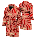 Beautiful Chili Peppers Pattern Men'S Bathrobe