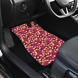 Popcorn Pattern Print Design 02 Front Car Mats