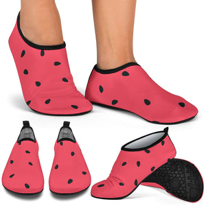 Watermelon Texture Background Aqua Shoes