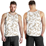 Cool gold moon abstract pattern Men Tank Top