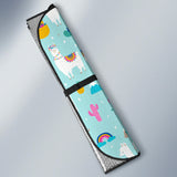 Llama Alpaca Cactus Leaves Pattern Car Sun Shade