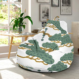 Bonsai Red Sun Japanese Pattern Bean Bag Cover