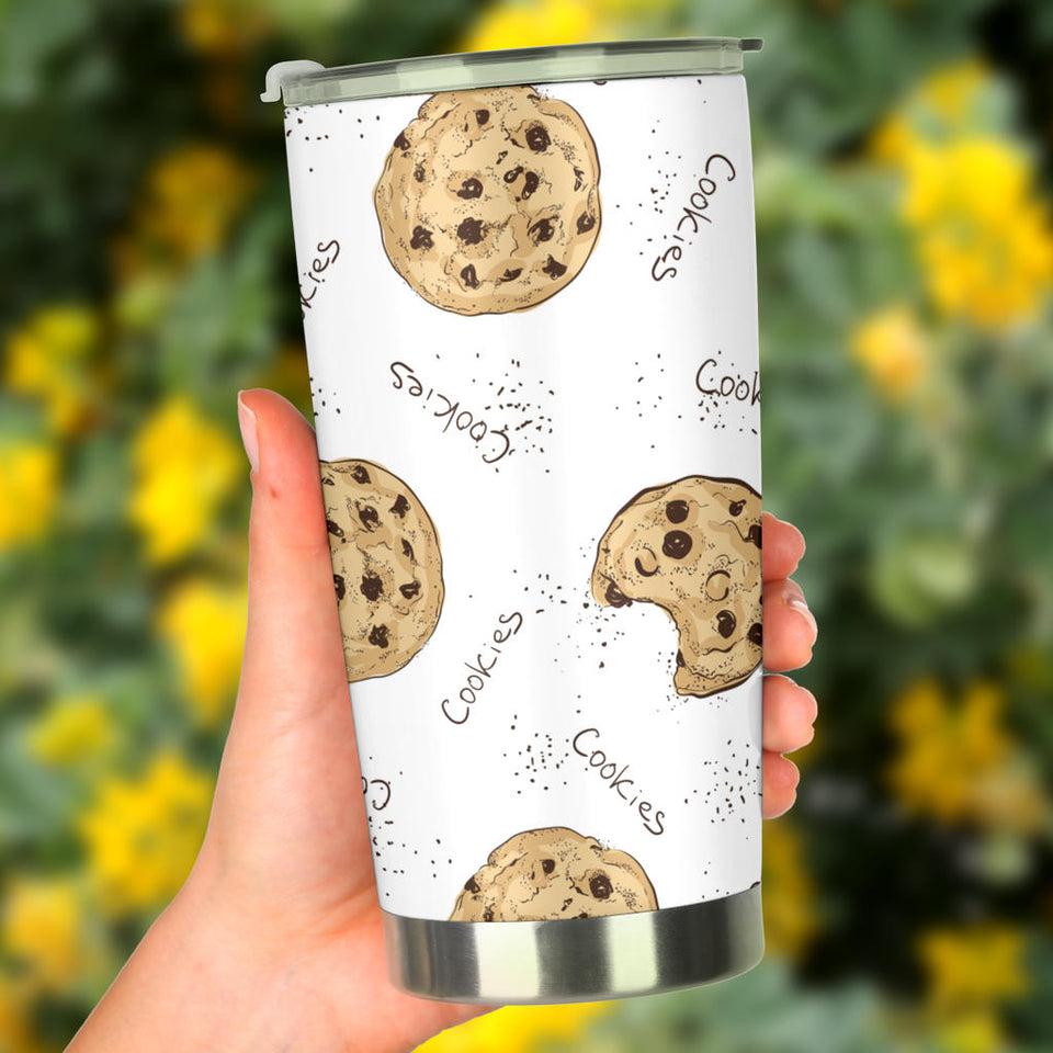 Sketch Style Cookie Pattern Tumbler