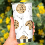Sketch Style Cookie Pattern Tumbler