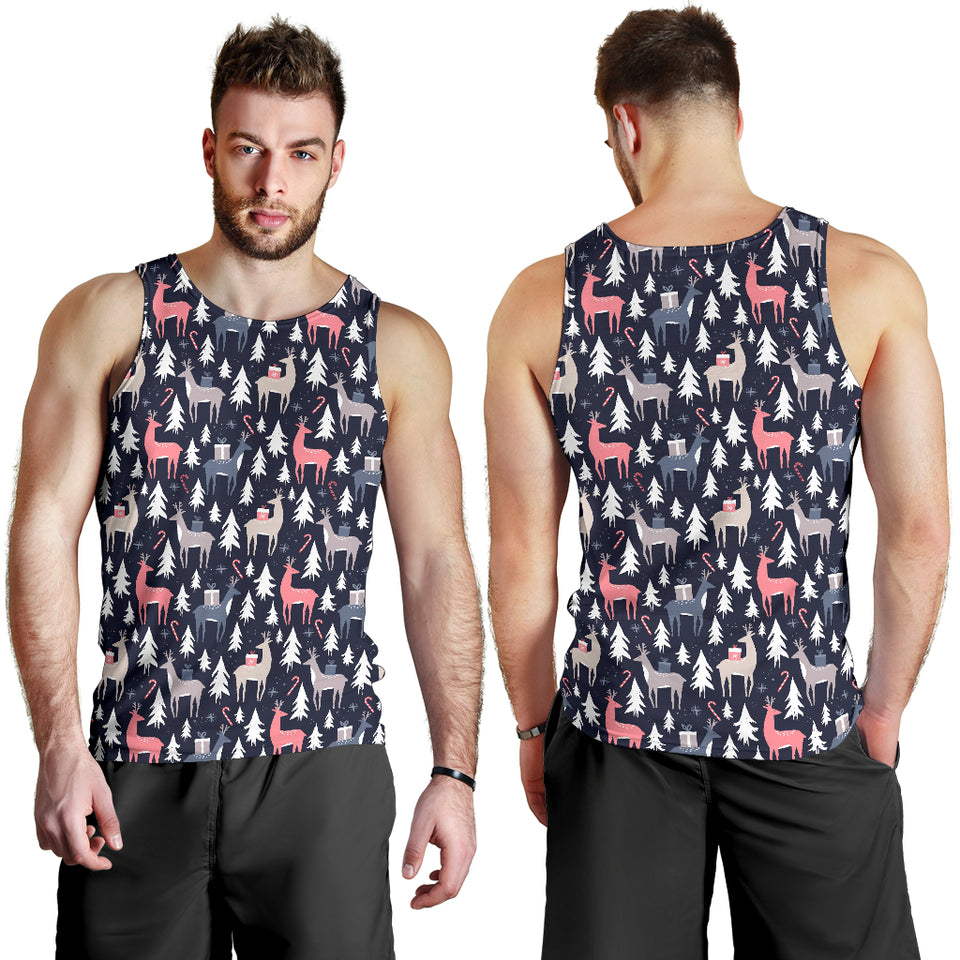 Deers Winter Christmas pattern Men Tank Top