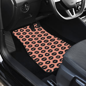 Lips Pattern Print Design 02 Front Car Mats