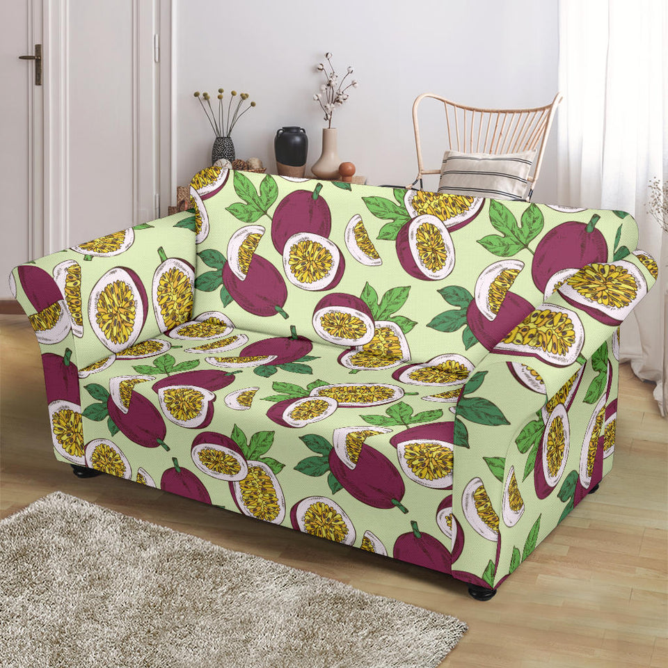 Passion Fruit Pattern Loveseat Couch Slipcover