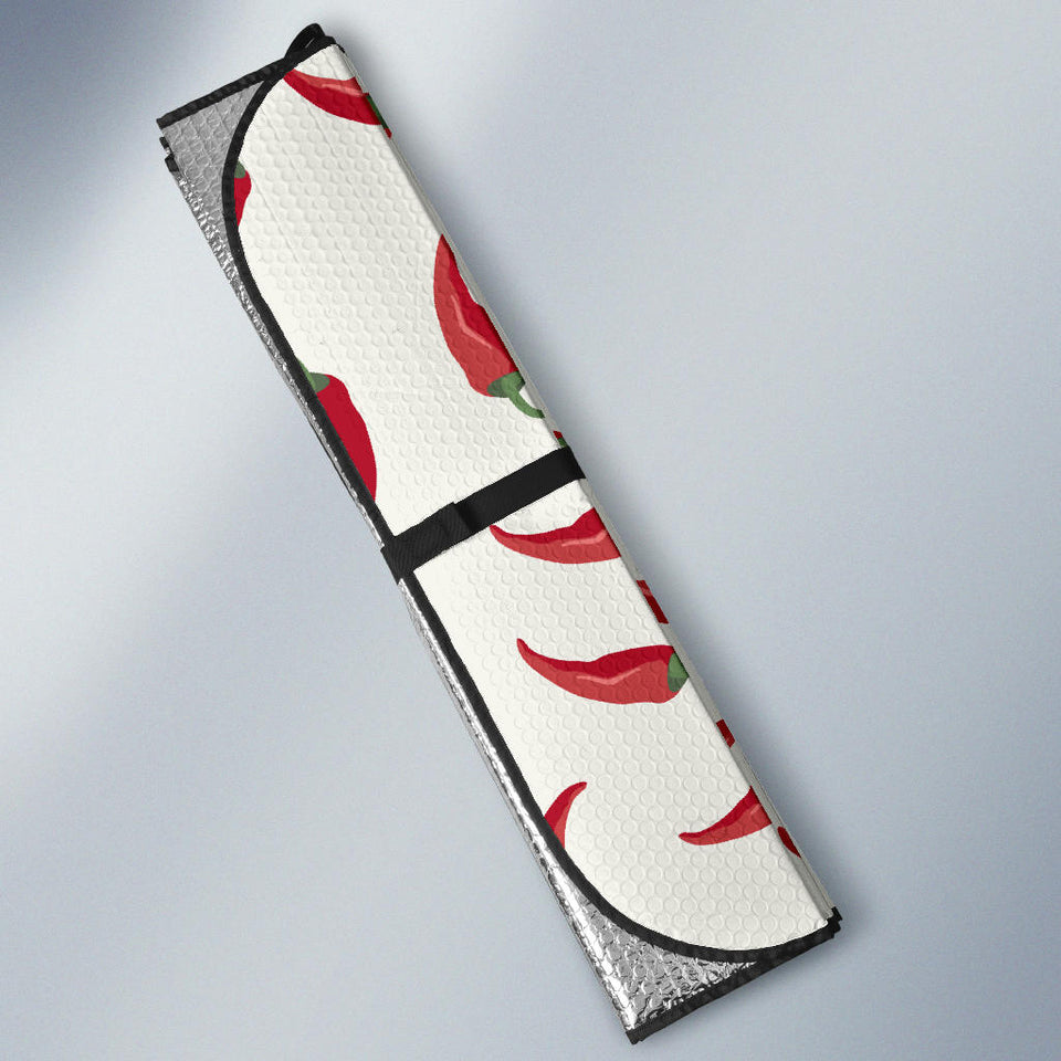 Chili Peppers Pattern Car Sun Shade