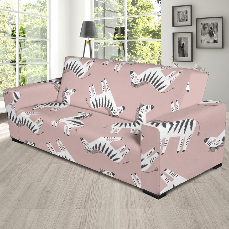 Cute Zebra Pattern Sofa Slipcover