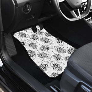 Hand Drawn French Fries Pattern Front Car Mats