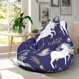 Hand Drawn Cute Unicorn Star Planet Bean Bag Cover