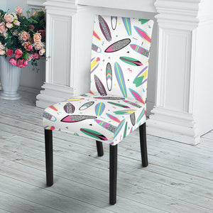 Surfboard Pattern Print Design 04 Dining Chair Slipcover