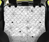 Spider Web Cobweb Pattern White Background Dog Car Seat Covers
