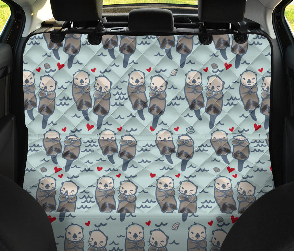 Lovely Sea Otter Pattern Dog Car Seat Covers