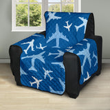 Airplane pattern in the sky Recliner Cover Protector
