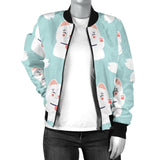 Maneki Neko Lucky Cat Sakura Women'S Bomber Jacket