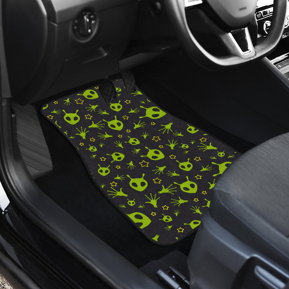 Alien Pattern Print Design 02 Front Car Mats