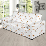 Jack Russel Pattern Print Design 05 Sofa Slipcover