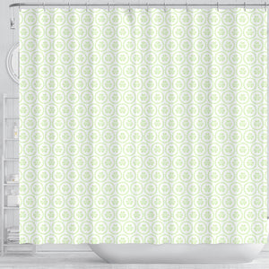Cucumber Pattern Background Shower Curtain Fulfilled In US