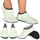 Cucumber Pattern Background Aqua Shoes