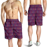 Eiffel Tower Pattern Print Design 05 Men Shorts
