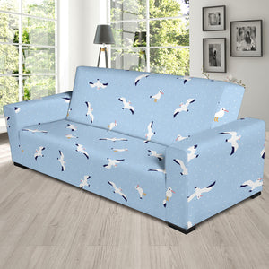 Seagull Pattern Print Design 02  Sofa Slipcover