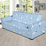 Seagull Pattern Print Design 02  Sofa Slipcover