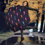 Watercolor Colorful Seahorse Pattern Umbrella