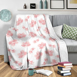 Pink Sakura Cherry Blossom Pattern Premium Blanket