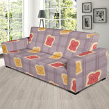 Bread Toast Pattern Print Design 05 Sofa Slipcover