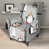 Cute Penguin christmas pattern Chair Cover Protector