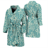 Classic Hand Drawn Grape Pattern Men'S Bathrobe