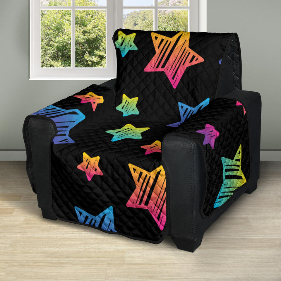 Colorful star pattern Recliner Cover Protector