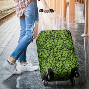 Green Hop Patternn Luggage Covers