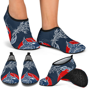 Koi Fish Carp Fishs Hand Drawn Japanese Art Aqua Shoes