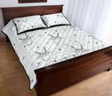Cute goat design pattern Quilt Bed Set