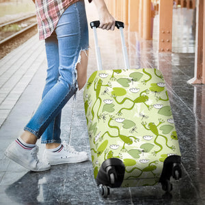Cute Frog Dragonfly Pattern Luggage Covers