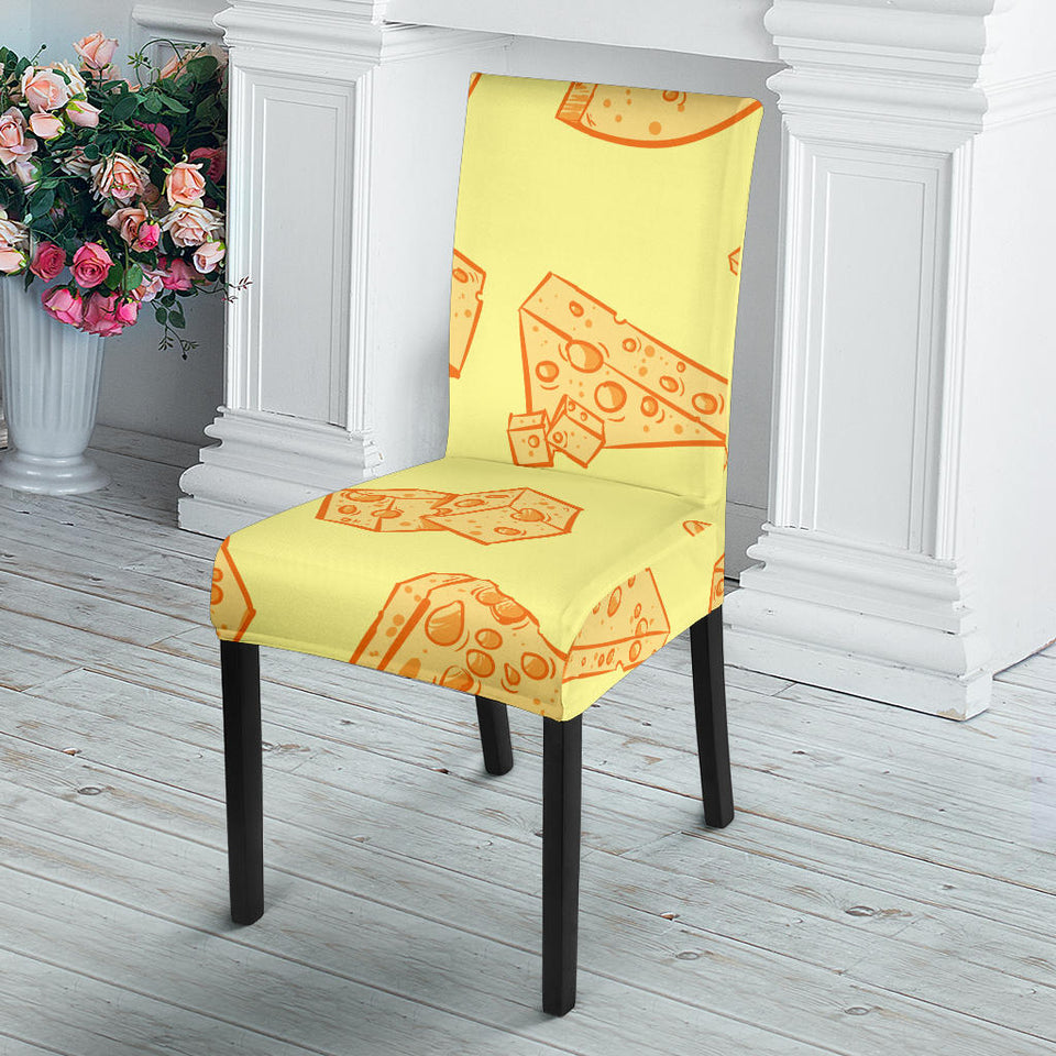 Cheese Design Pattern Dining Chair Slipcover