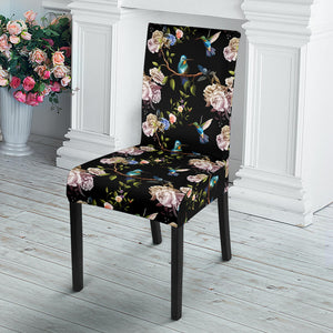 Hummingbird Pattern Print Design 03 Dining Chair Slipcover