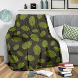 Hop Patter Black Background Premium Blanket