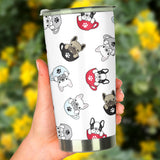 French Bulldog Cup Paw Pattern Tumbler