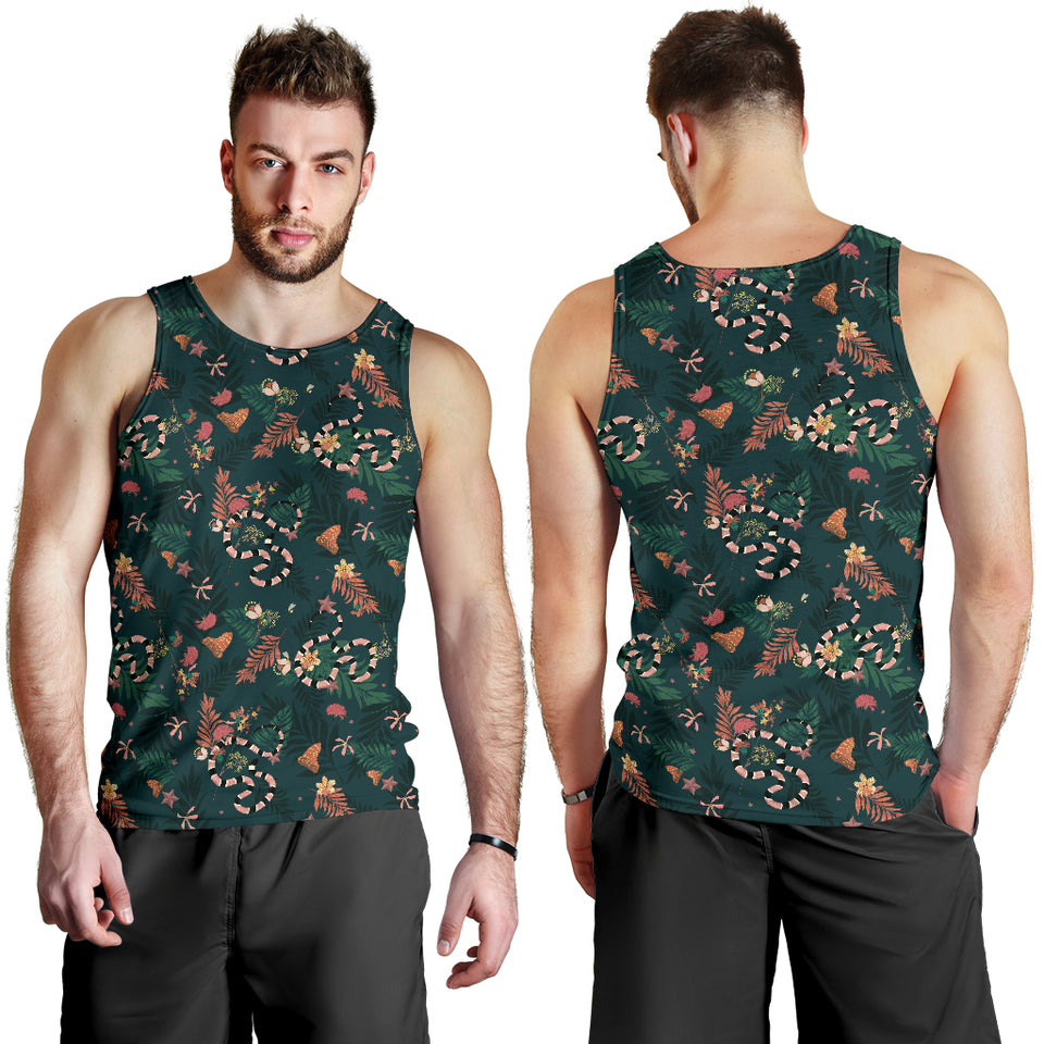Snake forest pattern Men Tank Top