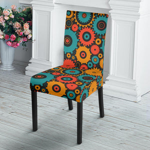 Gear Pattern Print Design 01 Dining Chair Slipcover