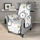 Siberian Husky design pattern Chair Cover Protector