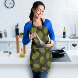 Hop Pattern Black Background Adjustable Apron