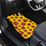 Dice Pattern Print Design 04 Front and Back Car Mats