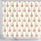 Cute Onions Smiling Faces Shower Curtain Fulfilled In US